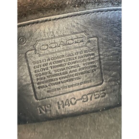 COACH Vintage Luxury Black Small Pocket Purse Shoulder Handbag - Picture 15 of 16